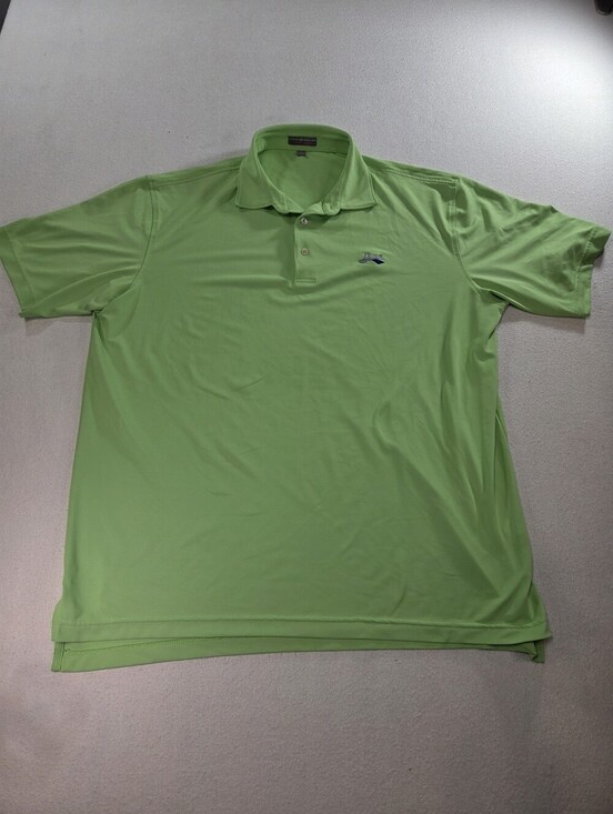 Peter Millar Other - Peter Millar Summer Comfort Green Polo XL Bridge Logo